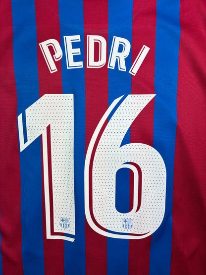 FC Barcelona 2021/22 Kotipaita - #16 Pedri - (XL) - 8/10