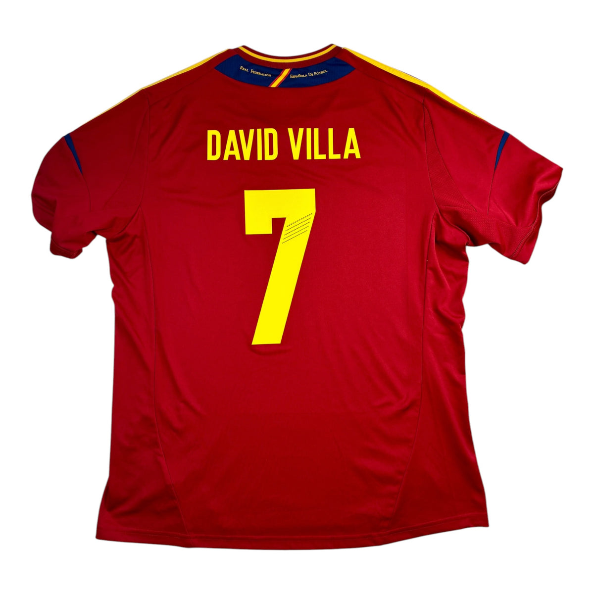 Espanja 2012 kotipaita, David Villa #7, koko XL