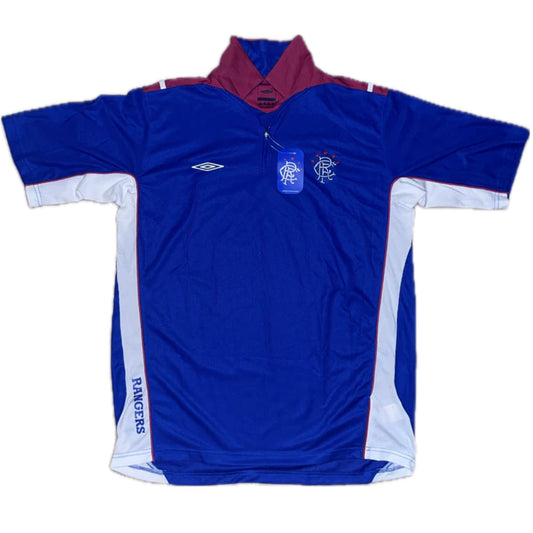 Rangers 1/2 Zip Poolo treenipaita - (XL) - UUSI