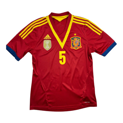 Espanja 2013 Kotipaita - #5 Puyol - (S) - 9/10