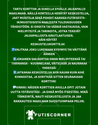 FUTISCORNER: 100 KYSYMYSTÄ JA VÄITTÄMÄÄ PELIKORTIT (DIGIVERSIO)